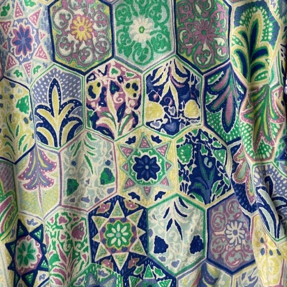 Talbots Green Yellow Lightweight Sweater Plus Size Curvy 3X - Picture 7 of 12